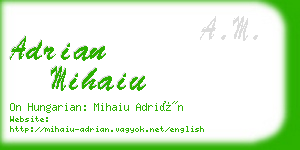 adrian mihaiu business card